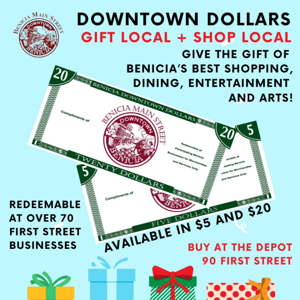 Benicia Downtown Dollars (Instagram Post)