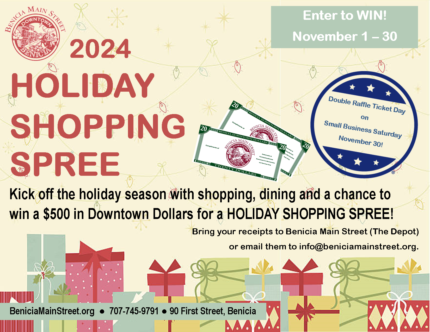 Holiday Shopping Spree Participant Poster 2024